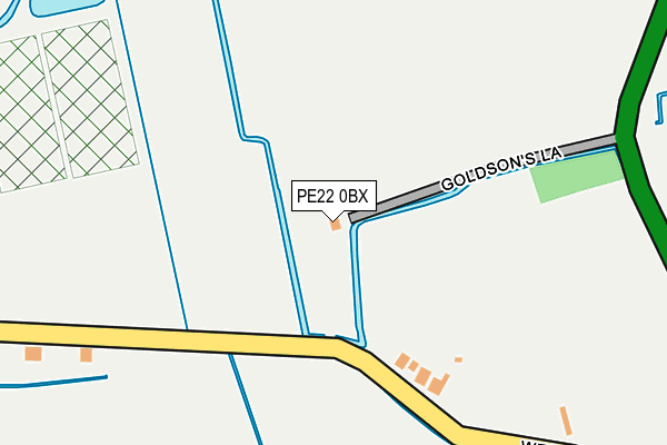 PE22 0BX map - OS OpenMap – Local (Ordnance Survey)