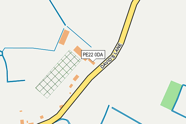 PE22 0DA map - OS OpenMap – Local (Ordnance Survey)