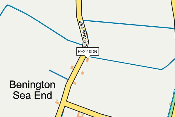 PE22 0DN map - OS OpenMap – Local (Ordnance Survey)