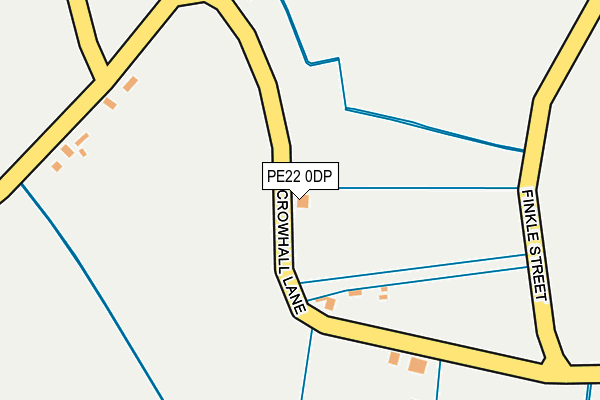 PE22 0DP map - OS OpenMap – Local (Ordnance Survey)