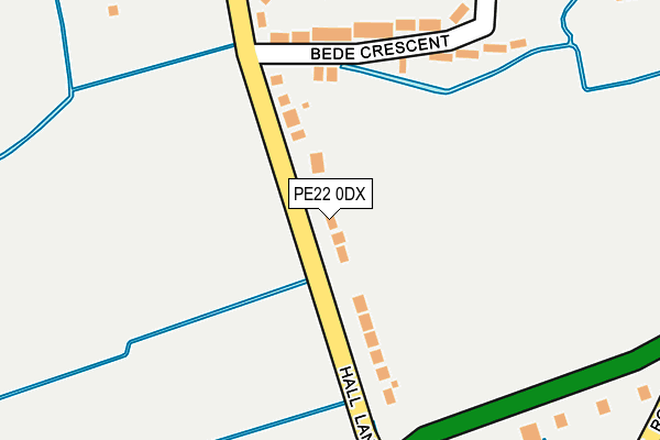 PE22 0DX map - OS OpenMap – Local (Ordnance Survey)