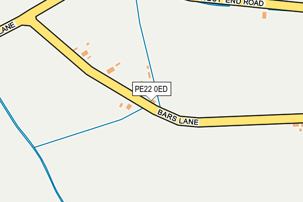 PE22 0ED map - OS OpenMap – Local (Ordnance Survey)
