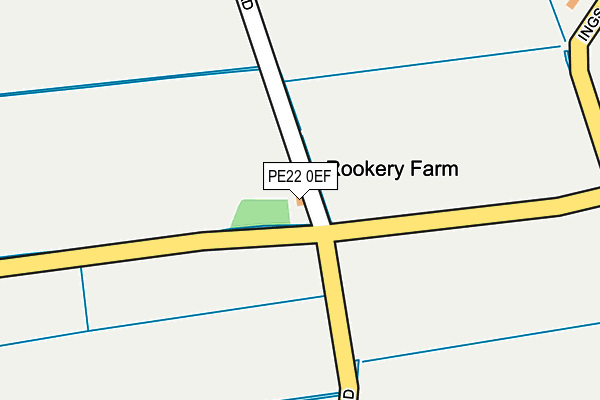 PE22 0EF map - OS OpenMap – Local (Ordnance Survey)