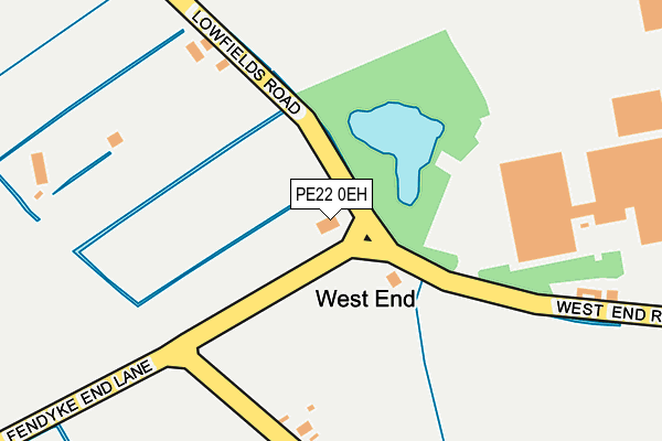 PE22 0EH map - OS OpenMap – Local (Ordnance Survey)