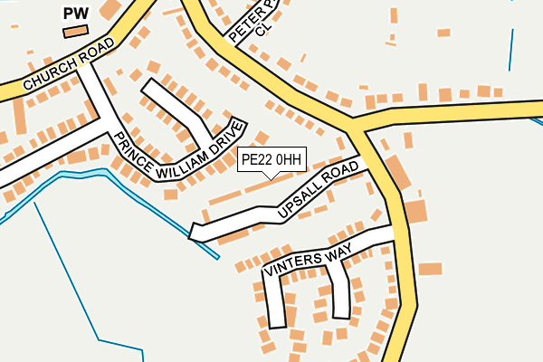 PE22 0HH map - OS OpenMap – Local (Ordnance Survey)