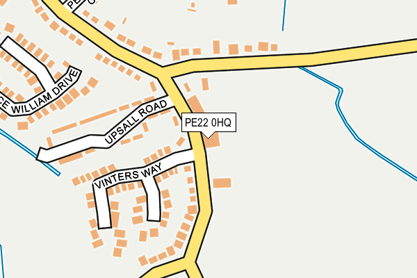PE22 0HQ map - OS OpenMap – Local (Ordnance Survey)