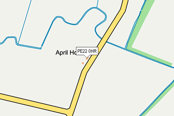 PE22 0HR map - OS OpenMap – Local (Ordnance Survey)