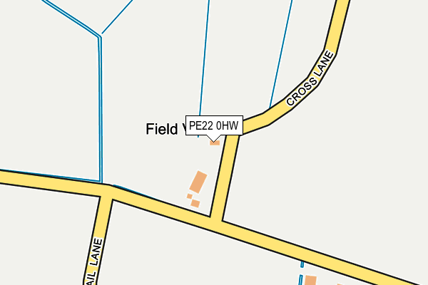 PE22 0HW map - OS OpenMap – Local (Ordnance Survey)