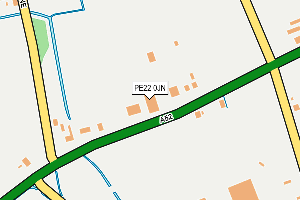 PE22 0JN map - OS OpenMap – Local (Ordnance Survey)