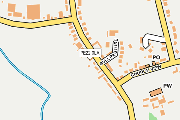 PE22 0LA map - OS OpenMap – Local (Ordnance Survey)