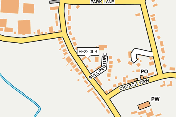 PE22 0LB map - OS OpenMap – Local (Ordnance Survey)