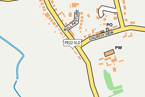 PE22 0LD map - OS OpenMap – Local (Ordnance Survey)