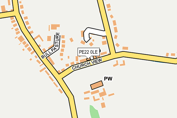 PE22 0LE map - OS OpenMap – Local (Ordnance Survey)