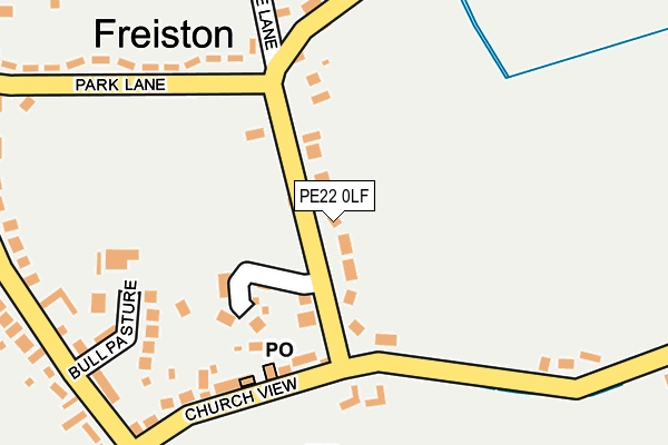 PE22 0LF map - OS OpenMap – Local (Ordnance Survey)