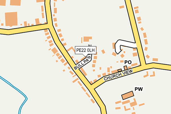 PE22 0LH map - OS OpenMap – Local (Ordnance Survey)