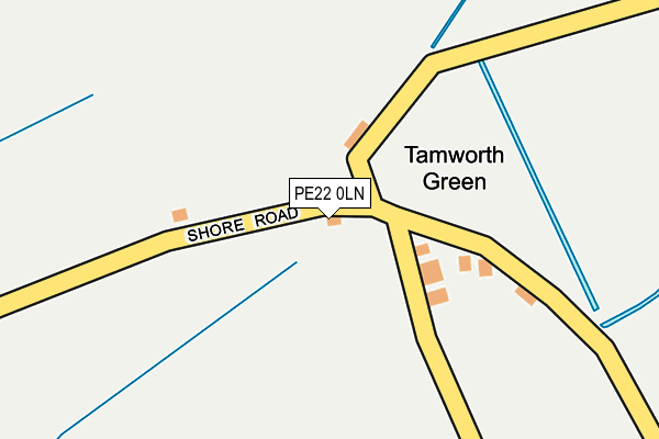 PE22 0LN map - OS OpenMap – Local (Ordnance Survey)