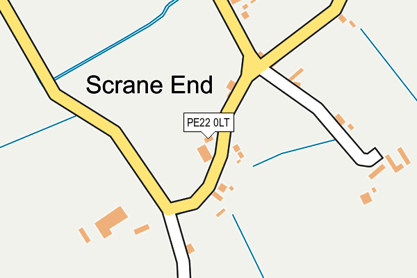 PE22 0LT map - OS OpenMap – Local (Ordnance Survey)