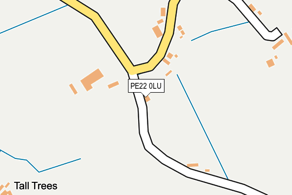 PE22 0LU map - OS OpenMap – Local (Ordnance Survey)