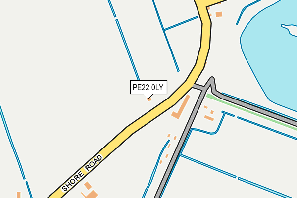 PE22 0LY map - OS OpenMap – Local (Ordnance Survey)