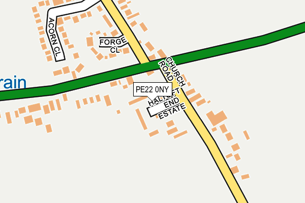 PE22 0NY map - OS OpenMap – Local (Ordnance Survey)