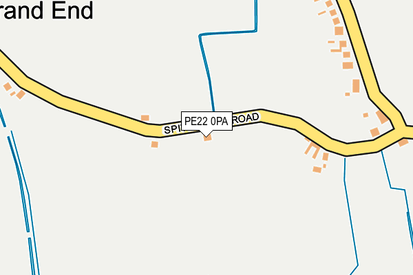 PE22 0PA map - OS OpenMap – Local (Ordnance Survey)