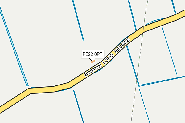 PE22 0PT map - OS OpenMap – Local (Ordnance Survey)