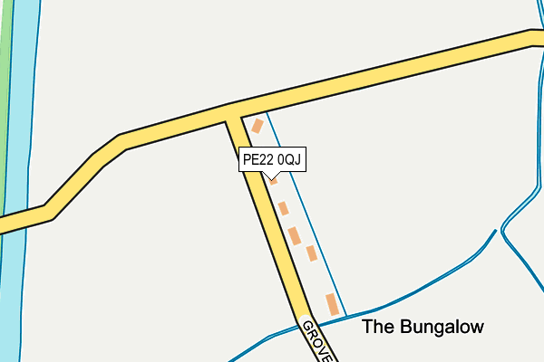 PE22 0QJ map - OS OpenMap – Local (Ordnance Survey)
