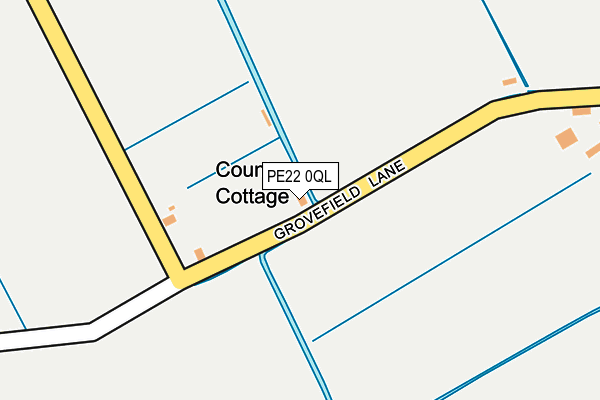 PE22 0QL map - OS OpenMap – Local (Ordnance Survey)