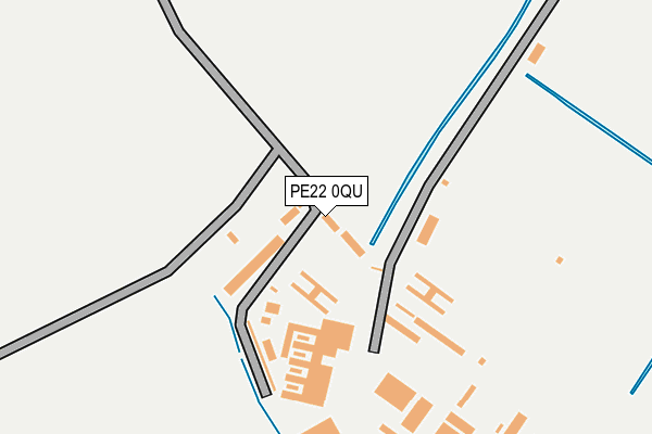 PE22 0QU map - OS OpenMap – Local (Ordnance Survey)