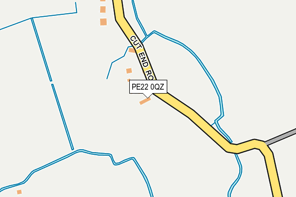 PE22 0QZ map - OS OpenMap – Local (Ordnance Survey)
