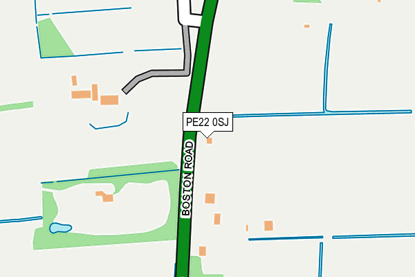 PE22 0SJ map - OS OpenMap – Local (Ordnance Survey)