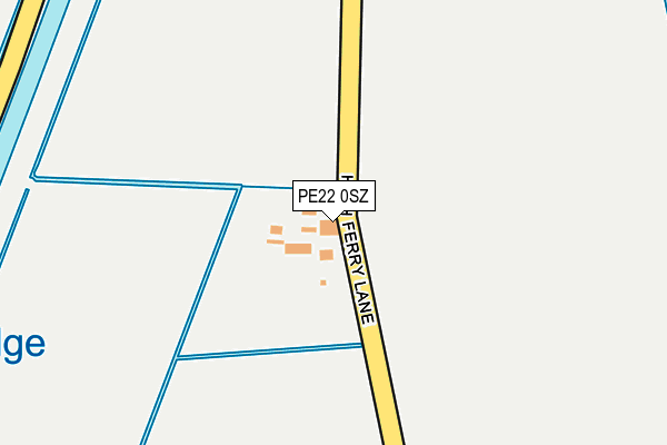 PE22 0SZ map - OS OpenMap – Local (Ordnance Survey)