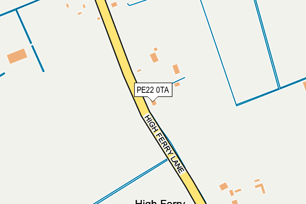 PE22 0TA map - OS OpenMap – Local (Ordnance Survey)