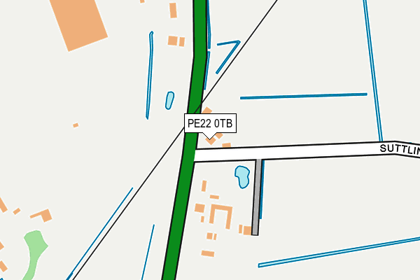 PE22 0TB map - OS OpenMap – Local (Ordnance Survey)