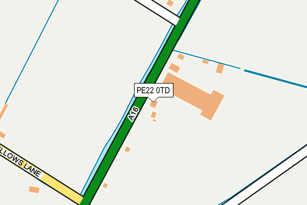 PE22 0TD map - OS OpenMap – Local (Ordnance Survey)