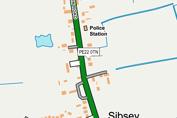 PE22 0TN map - OS OpenMap – Local (Ordnance Survey)