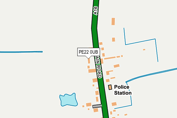 PE22 0UB map - OS OpenMap – Local (Ordnance Survey)