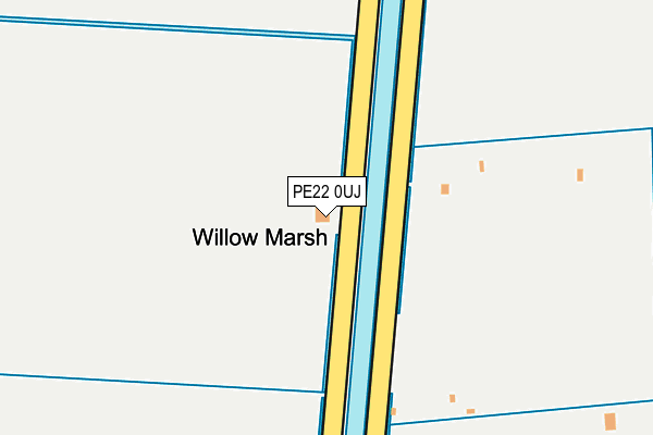 PE22 0UJ map - OS OpenMap – Local (Ordnance Survey)