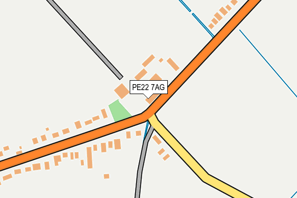 PE22 7AG map - OS OpenMap – Local (Ordnance Survey)