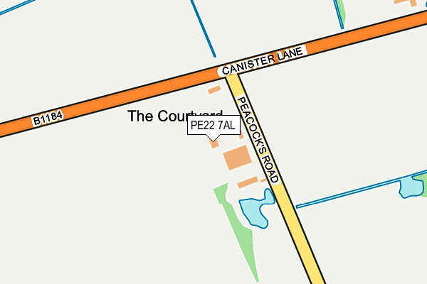 PE22 7AL map - OS OpenMap – Local (Ordnance Survey)