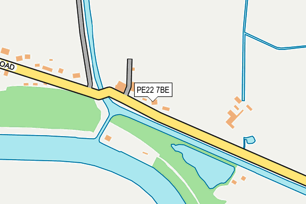 PE22 7BE map - OS OpenMap – Local (Ordnance Survey)