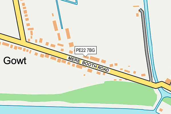 PE22 7BG map - OS OpenMap – Local (Ordnance Survey)