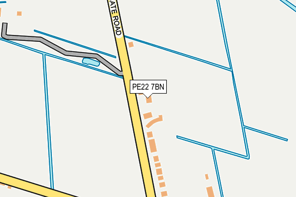 PE22 7BN map - OS OpenMap – Local (Ordnance Survey)