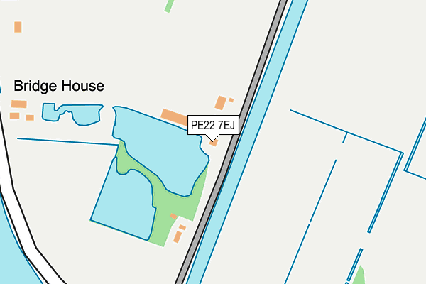PE22 7EJ map - OS OpenMap – Local (Ordnance Survey)