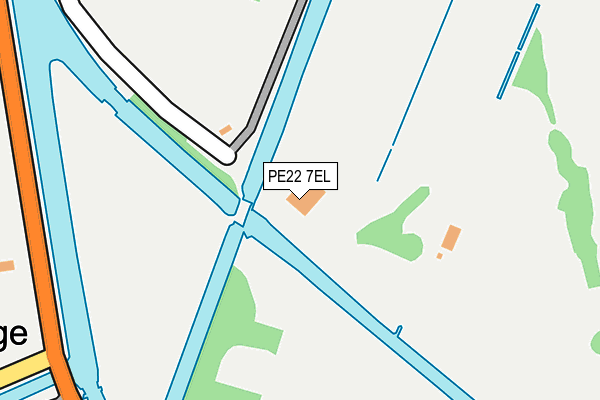 PE22 7EL map - OS OpenMap – Local (Ordnance Survey)