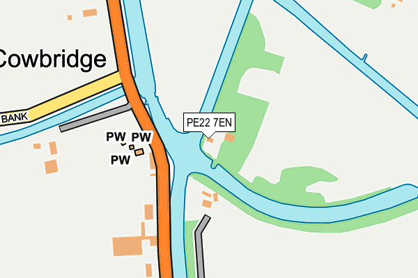 PE22 7EN map - OS OpenMap – Local (Ordnance Survey)