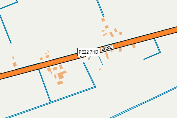 PE22 7HD map - OS OpenMap – Local (Ordnance Survey)