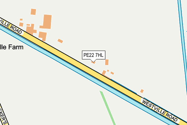 PE22 7HL map - OS OpenMap – Local (Ordnance Survey)
