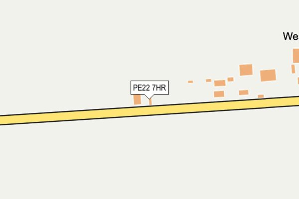PE22 7HR map - OS OpenMap – Local (Ordnance Survey)