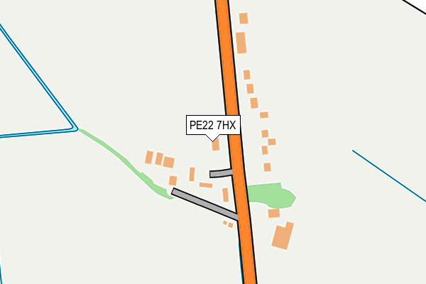 PE22 7HX map - OS OpenMap – Local (Ordnance Survey)
